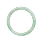 High Quality 48–72mm Natural-Colour Jade Green White Bangle Bracelets Gift for Her Mom Grandma Feng Shui Personalized Jewelry
