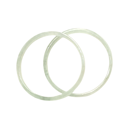 High Quality 48–72mm Natural-Colour Jade White Bangle Gift for Her Mom Grandma Feng Shui Personalized Bracelets Jewelry
