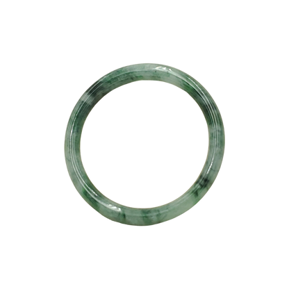 High Quality 48–72mm Natural-Colour Jade White to Green with Black Spot YingMart Bangle Gift for Mom Sister Mens Feng Shui Personalized