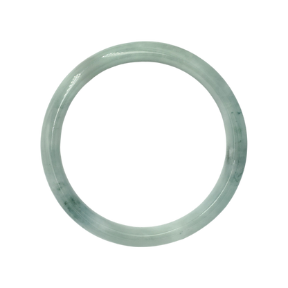 High Quality 48–72mm Natural-Colour Jade White to Blue Shade YingMart Jadeite Bangle Bracelets Burmese Gift for Her Grandma Mom
