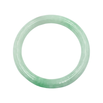 High Quality 48–72mm Natural-Colour Jade White to Light Green YingMart Bangle Jadeite Gift for Her Mom Mens Grandma Sister Feng Shui