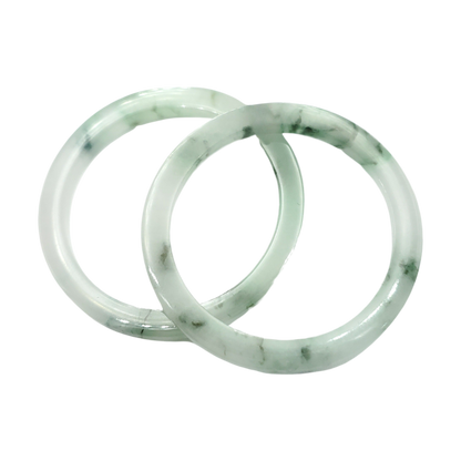 High Quality 48–72mm Natural-Colour Jade White Floating Green Black YingMart Bangle Jadeite Gift for Her Mom Mens Grandma Feng Shui