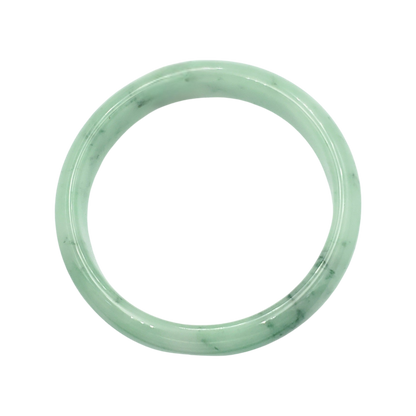 High Quality 48–72mm Natural-Colour Jade Cert No. B Green White YingMart Jadeite Bangle Bracelets Gift for Her Mother Grandma Mens