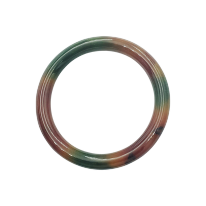 High Quality 48–72mm Jadeite Jade Yellow Green Black Brown Spot YingMart Bangle Bracelets Gift for Her Feng Shui Grandma Sister