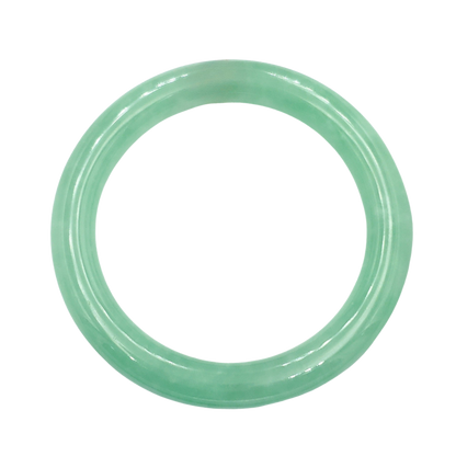 High Quality 48–72mm Jadeite Jade Light Green to Green YingMart Bangle Bracelets Gift for Her Mom Sister Grandma Feng Shui