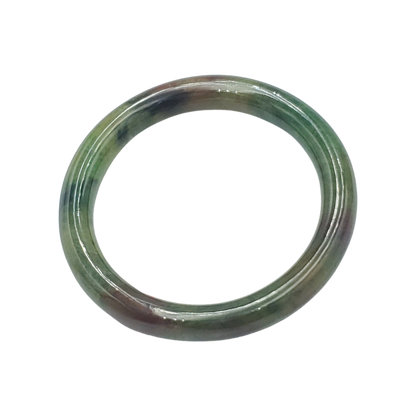High Quality 48–72mm Jadeite Jade Green Floating Yellow Black YingMart Bangle Gift for Her Grandma Mom Sister Mens Feng Shui Personalized