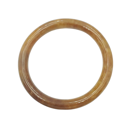 High Quality 48–72mm Jadeite Jade Orange YingMart Bangle Bracelets Gift for Her Mom Feng Shui Grandma Sister Mens
