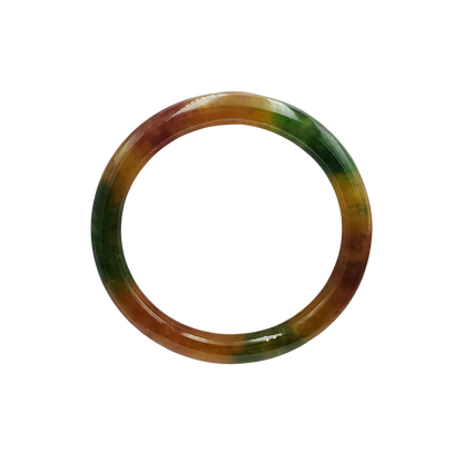 High Quality 48–72mm Jadeite Jade Yellow Green Spot YingMart Bangle Bracelets Gift for Her Mom Feng Shui Grandma Sister Mens