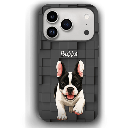 Custom Pet Phone Case for iPhone 17 by YingMart – Personalized Photo Cover with Pet Image & Name, Protective Case for Pet Lovers