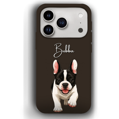 Custom Pet Phone Case for iPhone 17 by YingMart – Personalized Photo Cover with Pet Image & Name, Protective Case for Pet Lovers