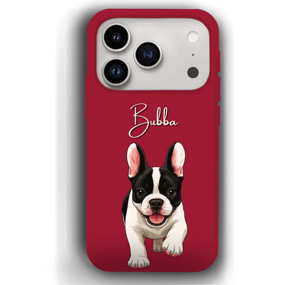 Custom Pet Phone Case for iPhone 17 by YingMart – Personalized Photo Cover with Pet Image & Name, Protective Case for Pet Lovers