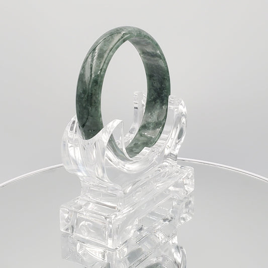 Yingmart 64mm Green Natural Jadeite Jade Bangle Bracelets, Real Gemstone Bracelet, Vintage Jewelry