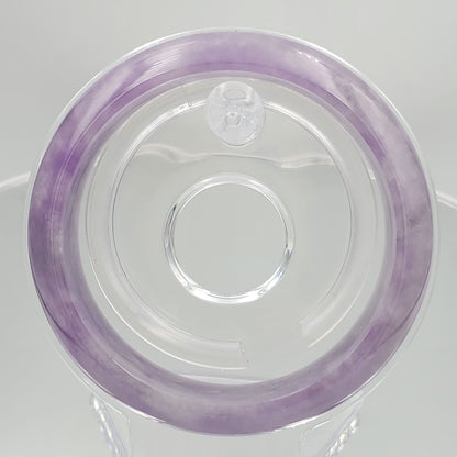 Yingmart 48-64mm Ice Purple Jadeite Jade Bangle, Elegant Princess Bracelet for Female Mom Girlfriend, Vintage, Chirstmas