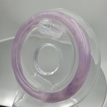 Yingmart 48-64mm Ice Purple Jadeite Jade Bangle, Elegant Princess Bracelet for Female Mom Girlfriend, Vintage, Chirstmas