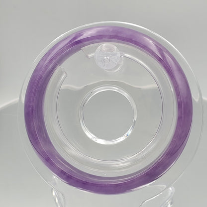 Yingmart 48-64mm Ice Purple Jadeite Jade Bangle, Elegant Princess Bracelet for Female Mom Girlfriend, Vintage, Chirstmas