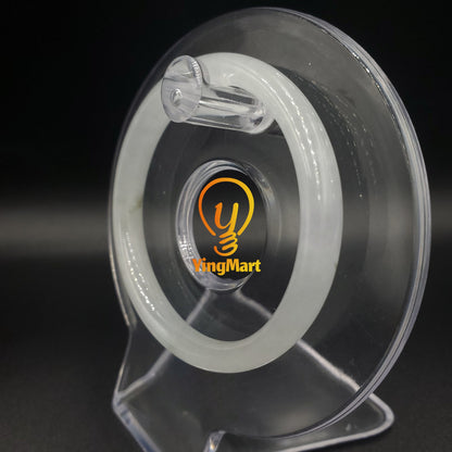 Yingmart 42-48mm Baby Size White Natural Jadeite Jade Bangle Bracelet, Real Gemstone Bracelet, Vintage Jewelry, Birthday Gift