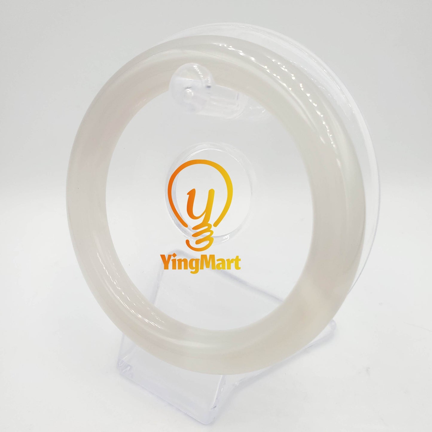 Yingmart 48-72mm White Natural Chalcedony Bangle Bracelets, Flawless Gemstone Bracelet, Vintage Jewelry, Christmas Gift, Newyear Gift