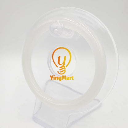 Yingmart 48-72mm White Natural Chalcedony Bangle Bracelets, Flawless Gemstone Bracelet, Vintage Jewelry, Christmas Gift, Newyear Gift