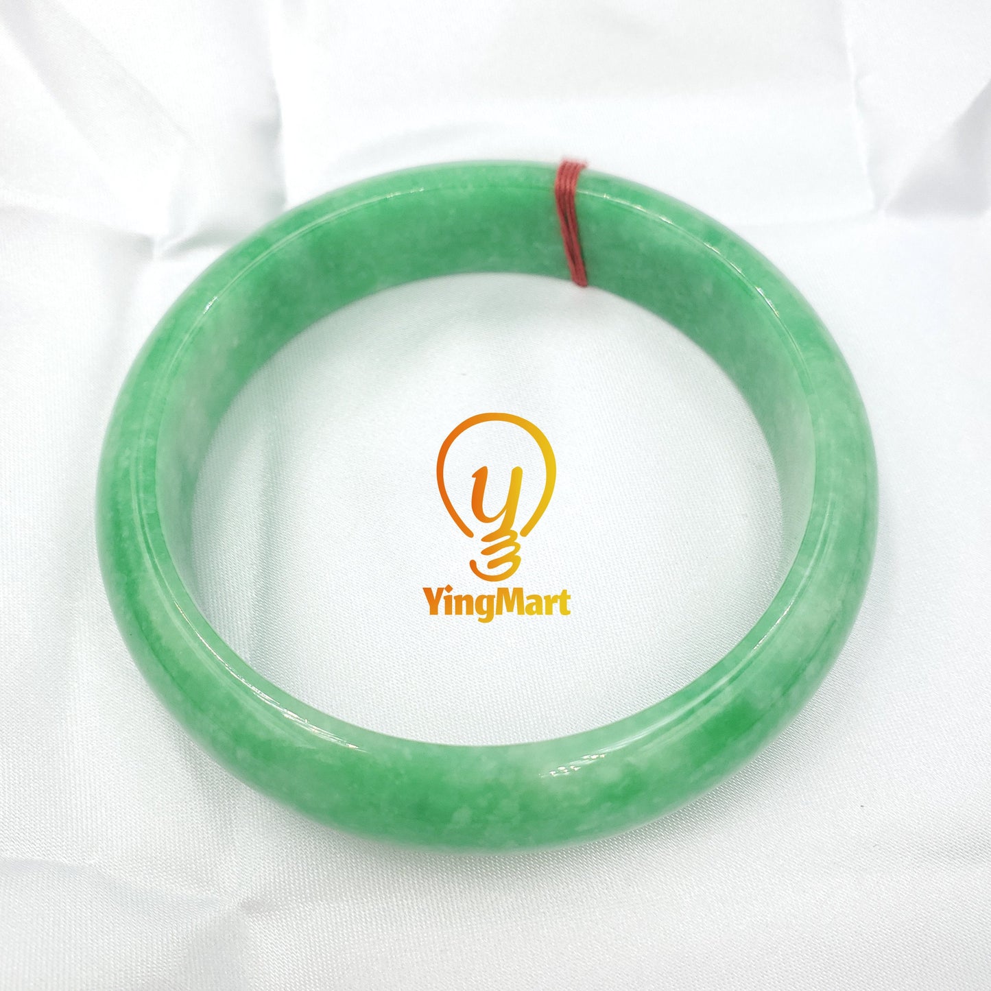 Green Jadeite Jade Bangle Bracelet 45–75mm | Vintage Gemstone Jewelry for Men – Mother's Day gift – Elegant Gift Bracelet for Sister Grandma