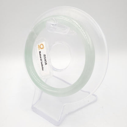 Yingmart 51mm SJC J55418 Certified Genuine Green Natural Jadeite Jade Bangle Bracelet, Real Gemstone, Jewelry,  Gift for her,Accessories