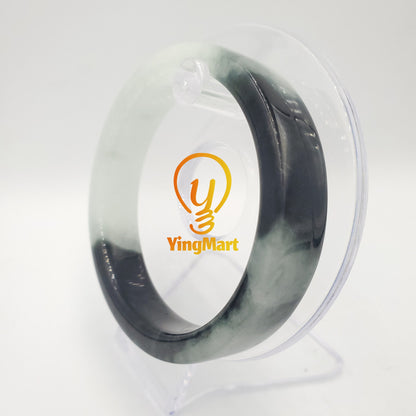 Yingmart 50 to 60 mm Natural Jadeite Jade Square Shape Bangle Bracelet, Real Gemstone, Vintage Jewelry, Gift for her, Accessories