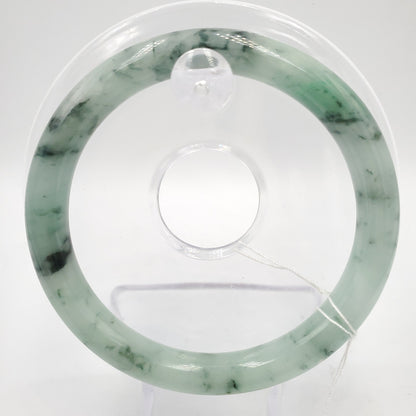 Yingmart 58mm Natural Green Jadeite Jade Bangle Bracelet, Real Gemstone, Vintage Jewelry, Gift for her, Accessories