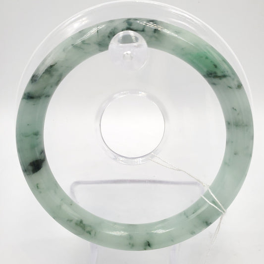 Yingmart 58mm Natural Green Jadeite Jade Bangle Bracelet, Real Gemstone, Vintage Jewelry, Gift for her, Accessories