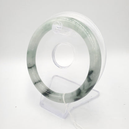 Yingmart 60mm Natural Green Jadeite Jade Bangle Bracelet, Real Gemstone, Vintage Jewelry, Gift for her, Accessories