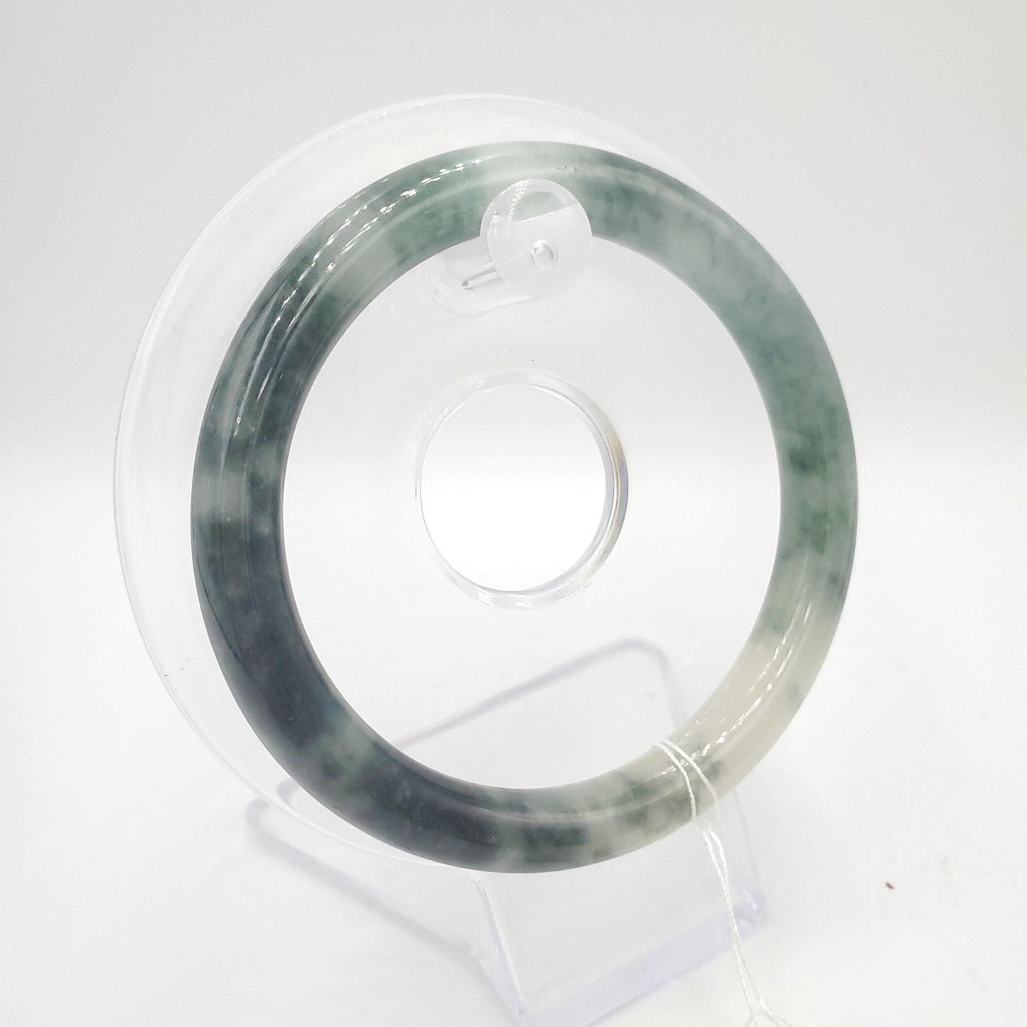 Yingmart 56mm Natural Green Jadeite Jade Bangle Bracelet, Real Gemstone, Vintage Jewelry, Gift for her, Accessories