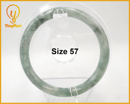 Yingmart 57mm Natural Jadeite Jade Bangle Bracelet, Real Gemstone, Vintage Jewelry, Gift for her, Accessories