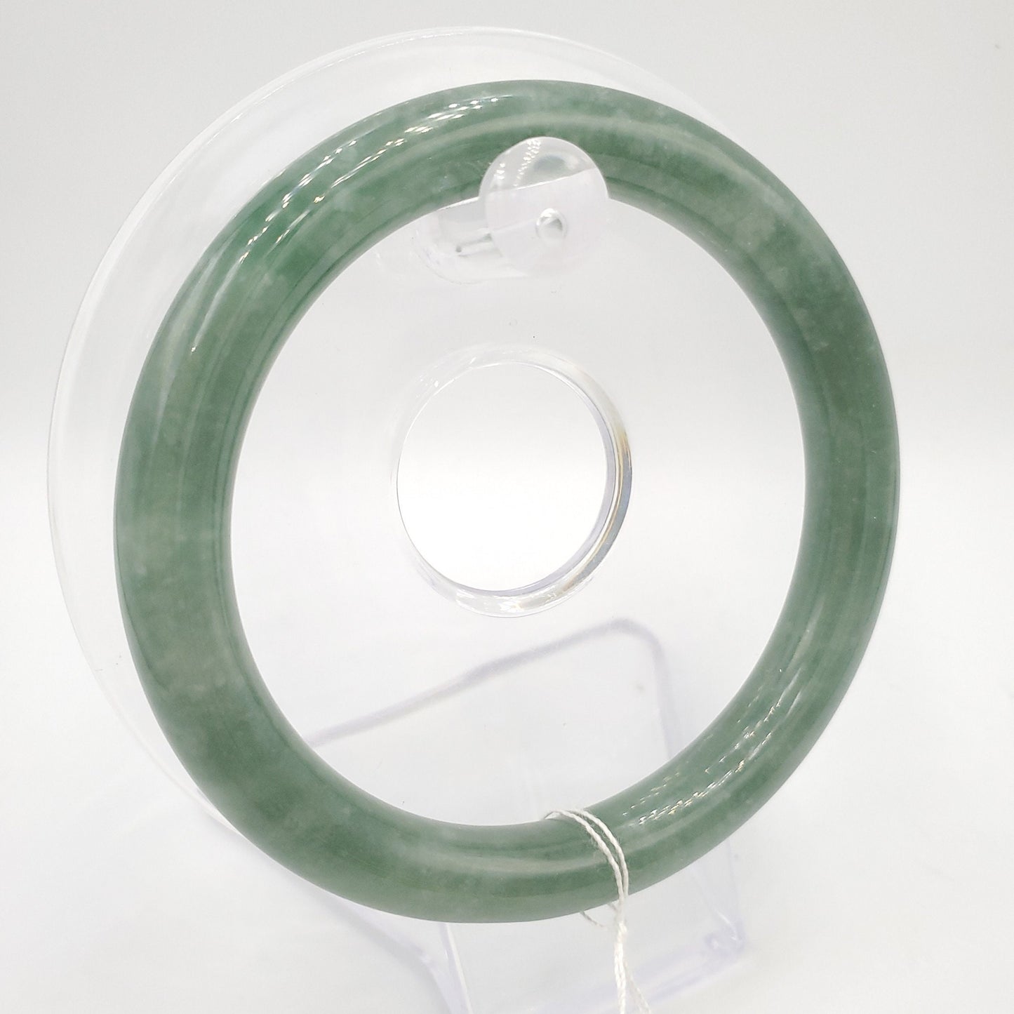 Yingmart 57mm Natural Green Jadeite Jade Bangle Bracelet, Real Gemstone, Vintage Jewelry, Gift for her, Accessories