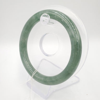 Yingmart 57mm Natural Green Jadeite Jade Bangle Bracelet, Real Gemstone, Vintage Jewelry, Gift for her, Accessories