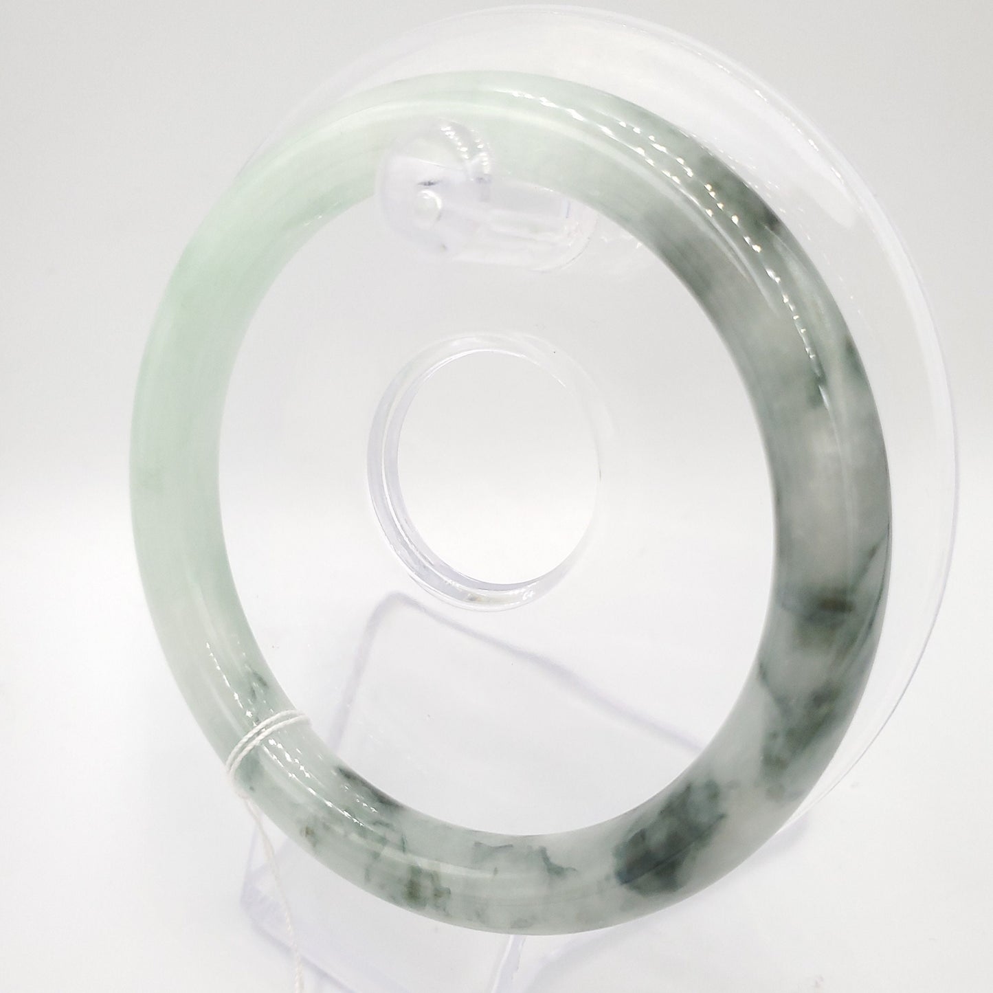 Yingmart 58mm Natural Jadeite Jade Bangle Bracelet, Real Gemstone, Vintage Jewelry, Gift for her, Accessories