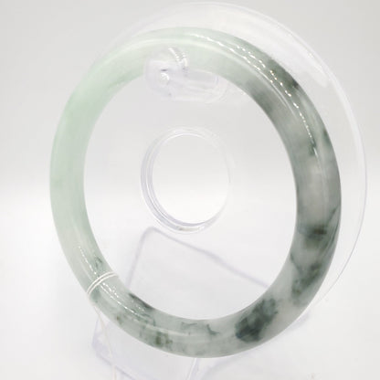 Yingmart 58mm Natural Jadeite Jade Bangle Bracelet, Real Gemstone, Vintage Jewelry, Gift for her, Accessories