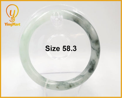 Yingmart 58mm Natural Jadeite Jade Bangle Bracelet, Real Gemstone, Vintage Jewelry, Gift for her, Accessories