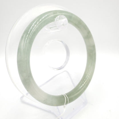 Yingmart 58mm Natural Green Jadeite Jade Bangle Bracelet, Real Gemstone, Vintage Jewelry, Gift for her, Accessories