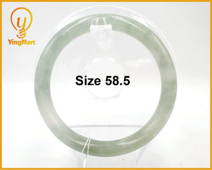 Yingmart 58mm Natural Green Jadeite Jade Bangle Bracelet, Real Gemstone, Vintage Jewelry, Gift for her, Accessories