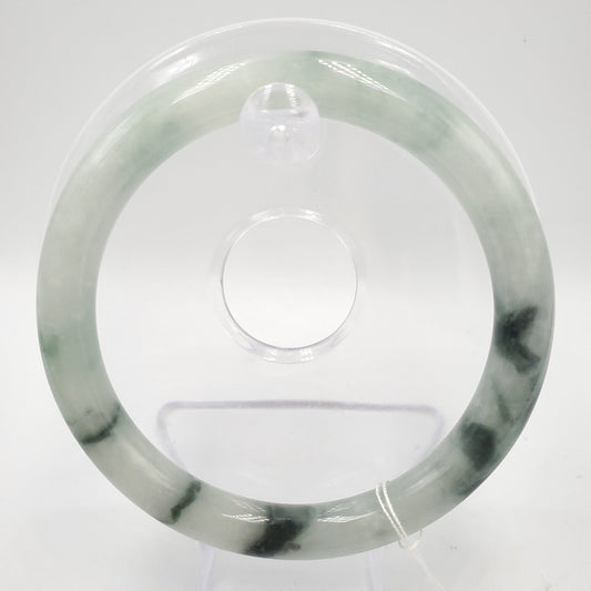 Yingmart 60mm Natural Green Jadeite Jade Bangle Bracelet, Real Gemstone, Vintage Jewelry, Gift for her, Accessories