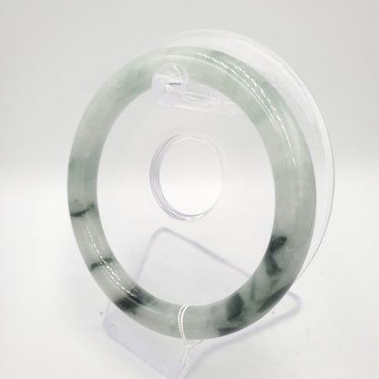 Yingmart 60mm Natural Green Jadeite Jade Bangle Bracelet, Real Gemstone, Vintage Jewelry, Gift for her, Accessories