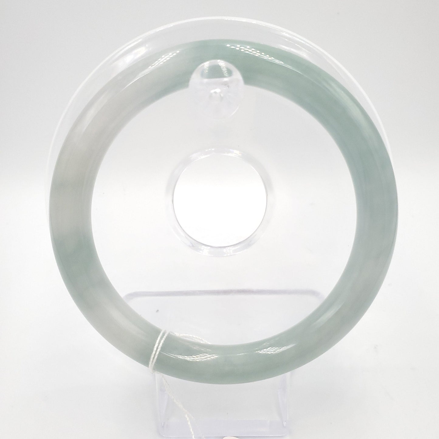 Yingmart 58mm Natural Green Jadeite Jade Bangle Bracelet, Real Gemstone, Vintage Jewelry, Gift for her, Accessories