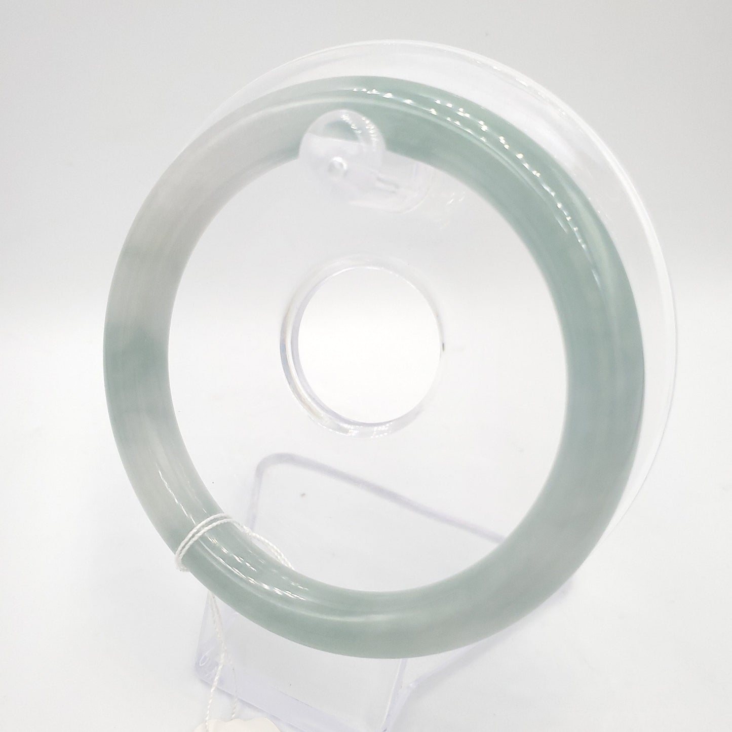 Yingmart 58mm Natural Green Jadeite Jade Bangle Bracelet, Real Gemstone, Vintage Jewelry, Gift for her, Accessories