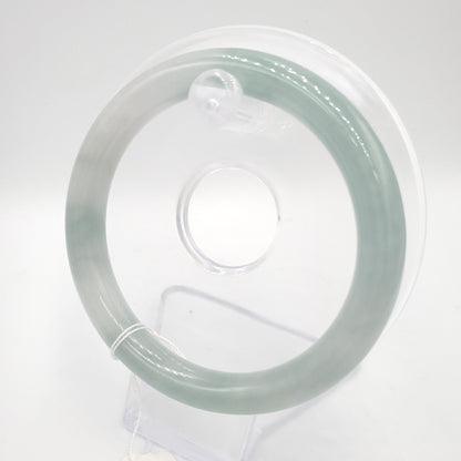 Yingmart 58mm Natural Green Jadeite Jade Bangle Bracelet, Real Gemstone, Vintage Jewelry, Gift for her, Accessories