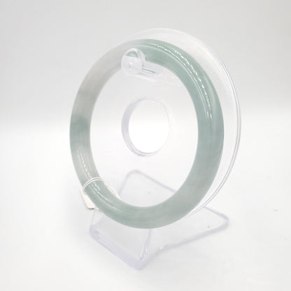 Yingmart 58mm Natural Green Jadeite Jade Bangle Bracelet, Real Gemstone, Vintage Jewelry, Gift for her, Accessories