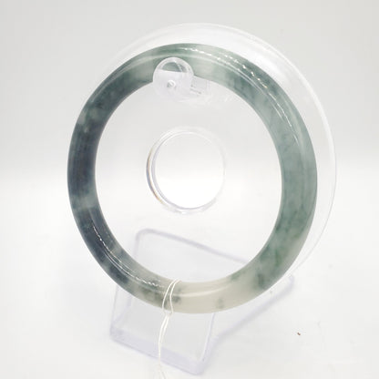 Yingmart 56mm Natural Green Jadeite Jade Bangle Bracelet, Real Gemstone, Vintage Jewelry, Gift for her, Accessories