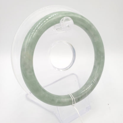 Yingmart 57mm Natural Green Jadeite Jade Bangle Bracelet, Real Gemstone, Vintage Jewelry, Gift for her, Accessories