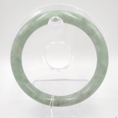 Yingmart 57mm Natural Green Jadeite Jade Bangle Bracelet, Real Gemstone, Vintage Jewelry, Gift for her, Accessories