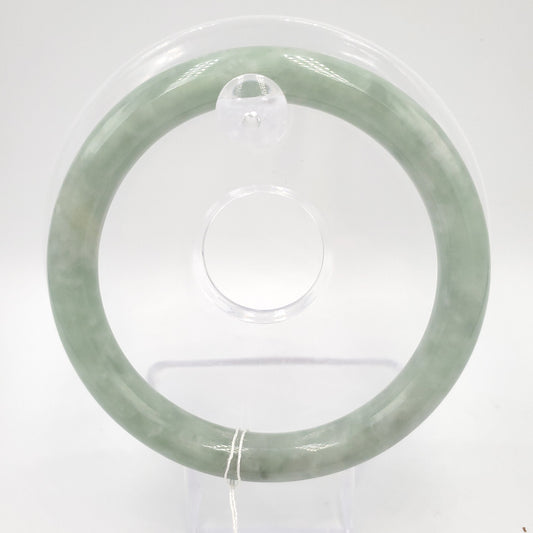 Yingmart 57mm Natural Green Jadeite Jade Bangle Bracelet, Real Gemstone, Vintage Jewelry, Gift for her, Accessories