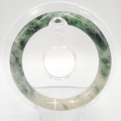 Yingmart 50mm Natural Green Jadeite Jade Bangle Bracelet, Real Gemstone, Vintage Jewelry, Gift for her, Accessories