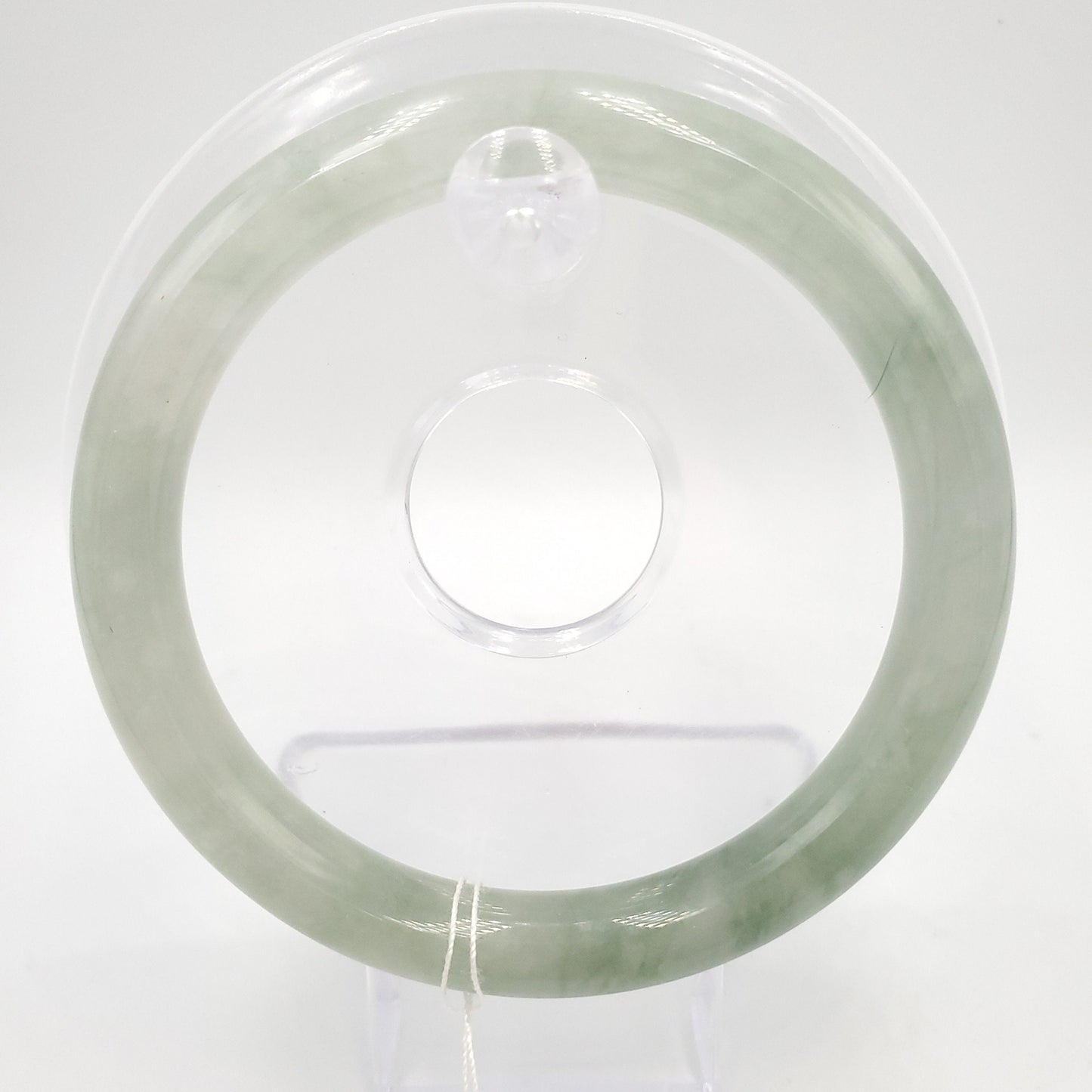 Yingmart 58mm Natural Green Jadeite Jade Bangle Bracelet, Real Gemstone, Vintage Jewelry, Gift for her, Accessories
