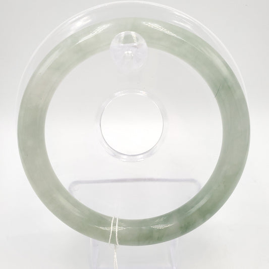 Yingmart 58mm Natural Green Jadeite Jade Bangle Bracelet, Real Gemstone, Vintage Jewelry, Gift for her, Accessories